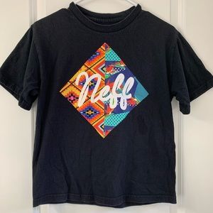 Neff Black T Shirt, Youth Size M